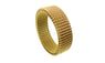 Gold Plated Round Stainless Steel Mesh Ring (6)