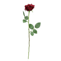 23" Artificial Single Long Stem Burgundy Rose Pick for Valentines Day - sparklingselections