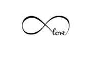 Infinity Symbol Word Love Vinyl Art Wall Sticker Wall Decal