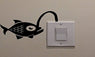 Angler Fish Connected to Light Vinyl Switch Sticker