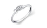 Sliver Color Round Cut White Crystal Cubic Zirconia Ring (6)