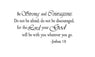 Be Strong and Courageous Bible Quotes Wall Sticker