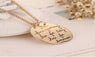 Learn From Yesterday,Live For Today Letter Pendant Necklace