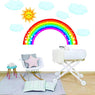 Cartoon Rainbow Weather Theme Colorful Nursery Wall Stickers