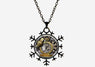 Owl Clock Watch Glass Cabochon Pendant Necklace