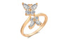 Flying Butterfly Shaped Zircon Ring For Women (9)