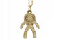 Fashion Gold Coor Cute Astronauts Pendant Necklace