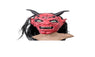 Scary Latex Long Red Devil Horns Mask