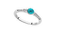 Czech Zirconia Blue Crystal Ring for Women (6)