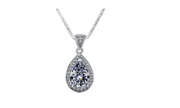 Beautiful Diamond Shape Water Drop Necklace For Women - sparklingselections
