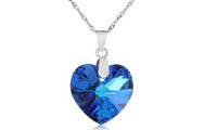 Austrian Crystal Heart Pendant Necklace