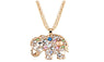 New Cute Crystal Rhinestone Elephant Pendant Necklace