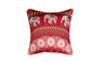 Mandala with Elephant Cushion Red Bohemia Cover for Sofa