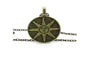 Fashion Zinc Alloy Sun Pendant Necklace