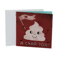 Studio Ink Birthday Card or Anniversary Card (I Love You A Crap Ton) - sparklingselections