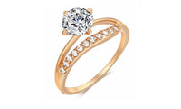 Gold Color Luxury CZ Crystal Ring (9)