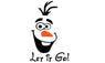 Let It Go Cartoon Smile Face Vinyl Wall Sticker