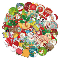 Christmas Stickers for Water Bottles & Laptop 100 Pcs - sparklingselections