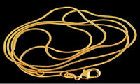 Gold Color 1.2 MM Elegant Pattern Snake Chain 