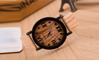 Fashion Wooden Quartz Wrist Watch For Women