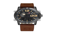 Casual Leather Men's Quartz Analog Wristwatch - sparklingselections