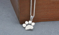 Fashion Cute Pet Dog Footprints Pendant Necklace