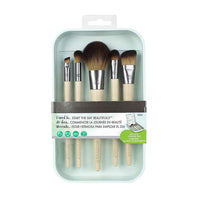 Pearl White Rose Gold Professional Makeup Brushes Set 5 Pcs - sparklingselections