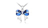 Fashion Vintage Punk Flower Bow Pendant Necklace