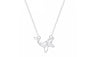 Cute Whale Cut Out Shaped Pendant Necklace