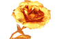 Gold Foil Plated Rose Artificial Flower For Gift