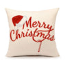 Merry Christmas Pillow Cover For Home Decor Cotton