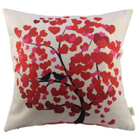 Throw Pillow Cover Throw Pillow Case 18" x 18" (45 x 45cm) (Red Life Tree) - sparklingselections