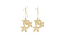 Dangle Long Earrings For Women With 5 Same Lovely Flowers