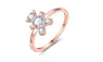 Shiny Rose Gold Plated Austrian Zircon Crystal Ring (7)