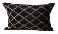 Woven Soft Cushion Cover Sofa Black Chair Pillow Case - sparklingselections