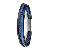 Fashion Blue Multilayer Leather Bracelet For Unisex - sparklingselections