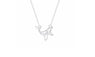 Cute Whale Cut Out Shaped Pendant Necklace