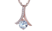 Alloy Rhodium Silver Plated Pendant Necklace For Women - sparklingselections