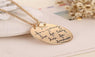 Learn From Yesterday,Live For Today Letter Pendant Necklace