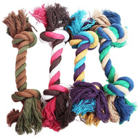 New Fashion Puppy Dog Pet Toy Cotton Braided Bone Rope Chew Knot - sparklingselections