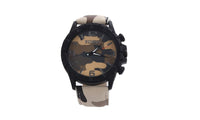 Casual Quartz Watch Men Army Camouflage Soldier Leather Strap Sports - sparklingselections