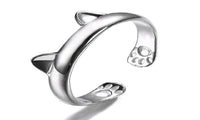New Rings and Bands Silver Plated Cute Cat Ear Claw Open Ring For Women rings and jewelry - sparklingselections