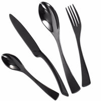 Western Dinnerware Stainless Steel Cutlery Steak Fork Knife 4 Pcs Set - sparklingselections