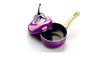 Stylish Purple Non-Stick Frying Pan For Home Fashion