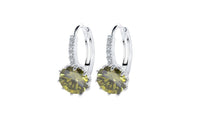 Women's Cubic Zircon Charm Flower Stud Earrings - sparklingselections