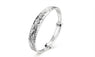 Women's Silver Color Charm bangle