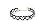 Love Heart Chokers Black Velvet Necklace For Women