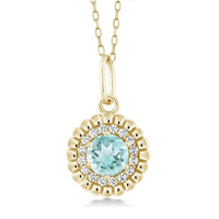 Sky Blue Topaz Necklaces For Women - sparklingselections