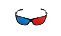 Universal 3D Plastic Glasses Black Frame Red Blue 3D Visoin Glass - sparklingselections
