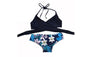 Beautiful Halter Cross Brazilian Bandage Push Up Bikini Set For Women
